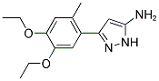 3-(4,5-DIETHOXY-2-METHYLPHENYL)-1H-PYRAZOL-5-AMINE Struktur