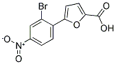 5-(2-BROMO-4-NITROPHENYL)-2-FUROIC ACID Struktur