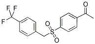 4-(4-TRIFLUOROMETHYLBENZYL)-SULFONYLACETOPHENONE Struktur