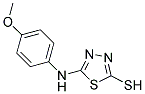 5-(4-METHOXY-PHENYLAMINO)-[1,3,4]THIADIAZOLE-2-THIOL Struktur