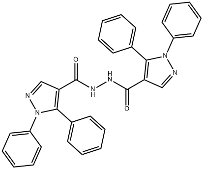 N'-[(1,5-DIPHENYL-1H-PYRAZOL-4-YL)CARBONYL]-1,5-DIPHENYL-1H-PYRAZOLE-4-CARBOHYDRAZIDE Struktur