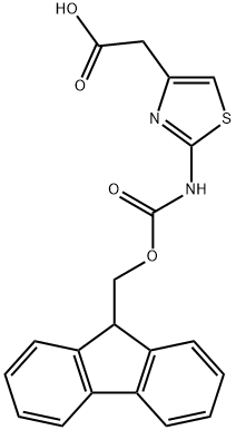 FMOC-2-AMINOTHIAZOLE-4-ACETIC ACID Struktur