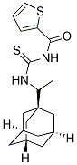 N-({[1-(1-ADAMANTYL)ETHYL]AMINO}CARBONOTHIOYL)THIOPHENE-2-CARBOXAMIDE Struktur