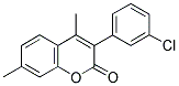 3(3'-CHLOROPHENYL)-4,7-DIMETHYLCOUMARIN Struktur