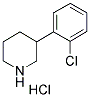 3-(2-CHLOROPHENYL) PIPERIDINE HYDROCHLORIDE Struktur