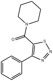 (4-PHENYL-1,2,3-THIADIAZOL-5-YL)(PIPERIDINO)METHANONE Struktur