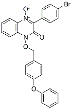 2-(4-BROMOPHENYL)-3-OXO-4-(4-PHENOXYBENZYLOXY)-3,4-DIHYDROQUINOXALINE 1-OXIDE Struktur