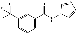 N-(4H-1,2,4-TRIAZOL-4-YL)-3-(TRIFLUOROMETHYL)BENZENECARBOXAMIDE Struktur