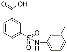 4-METHYL-3-M-TOLYLSULFAMOYL-BENZOIC ACID Struktur