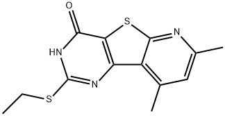 2-(ETHYLSULFANYL)-7,9-DIMETHYLPYRIDO[3',2':4,5]THIENO[3,2-D]PYRIMIDIN-4-OL Struktur