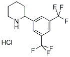 2-(3,5-BIS-TRUFLUOROMETHYLPHENYL) PIPERIDINE HCL Struktur