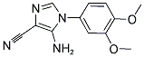 5-AMINO-1-(3,4-DIMETHOXYPHENYL)-1H-IMIDAZOLE-4-CARBONITRILE Struktur