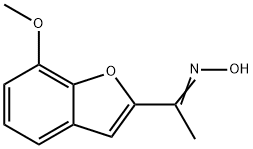 1-(7-METHOXY-1-BENZOFURAN-2-YL)-1-ETHANONE OXIME Structure