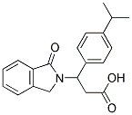 3-(4-ISOPROPYLPHENYL)-3-(1-OXO-1,3-DIHYDRO-2H-ISOINDOL-2-YL)PROPANOIC ACID Struktur