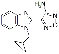 4-[1-(CYCLOPROPYLMETHYL)-1H-BENZIMIDAZOL-2-YL]-1,2,5-OXADIAZOL-3-AMINE Struktur