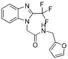 N-(2-FURYLMETHYL)-2-[2-(TRIFLUOROMETHYL)-1H-BENZIMIDAZOL-1-YL]ACETAMIDE Struktur