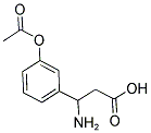 3-(3-ACETOXY-PHENYL)-3-AMINO-PROPIONIC ACID Struktur