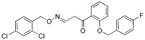 3-(2-[(4-FLUOROBENZYL)OXY]PHENYL)-3-OXOPROPANAL O-(2,4-DICHLOROBENZYL)OXIME Struktur