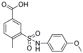 3-(4-METHOXY-PHENYLSULFAMOYL)-4-METHYL-BENZOIC ACID Struktur