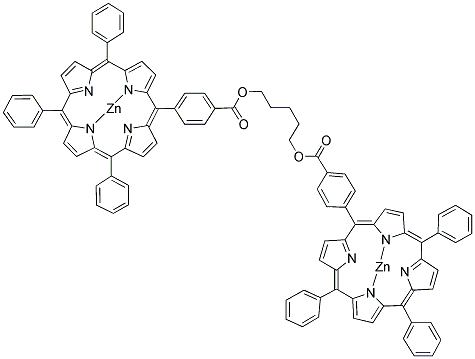 1,5-BIS[4-(10,15,20-TRIPHENYLPORPHIN-5-YL)BENZOYLOXY]PENTANE DIZINC(II) Struktur