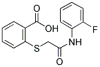 2-([2-(2-FLUOROANILINO)-2-OXOETHYL]SULFANYL)BENZOIC ACID Struktur