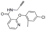 (2-(4-CHLORO-2-METHYLPHENOXY)(3-PYRIDYL))-N-PROP-2-YNYLFORMAMIDE Struktur