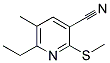 6-ETHYL-5-METHYL-2-(METHYLSULFANYL)NICOTINONITRILE Struktur