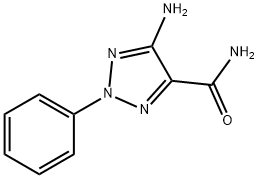 5-AMINO-2-PHENYL-2H-1,2,3-TRIAZOLE-4-CARBOXAMIDE Struktur