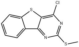 4-CHLORO-2-(METHYLSULFANYL)[1]BENZOTHIENO[3,2-D]PYRIMIDINE Struktur