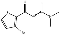 (E)-1-(3-BROMO-2-THIENYL)-3-(DIMETHYLAMINO)-2-BUTEN-1-ONE Struktur