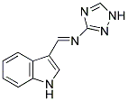 N-[-1H-INDOL-3-YLMETHYLIDENE]-1H-1,2,4-TRIAZOL-3-AMINE Struktur