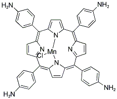 5,10,15,20-TETRAKIS-(4-AMINOPHENYL)-PORPHYRIN-MN(III) CHLORIDE Struktur