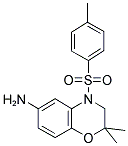 2,2-DIMETHYL-4-(TOLUENE-4-SULFONYL)-3,4-DIHYDRO-2H-BENZO[1,4]OXAZIN-6-YLAMINE Struktur