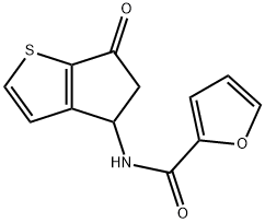 N-(6-OXO-5,6-DIHYDRO-4H-CYCLOPENTA[B]THIOPHEN-4-YL)-2-FURAMIDE Struktur