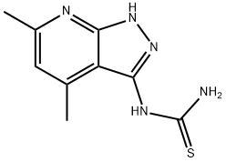 N-(4,6-DIMETHYL-1H-PYRAZOLO[3,4-B]PYRIDIN-3-YL)THIOUREA Struktur