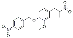 1-(3-METHOXY-4-(P-NITROBENZYLOXY)PHENYL)-2-NITROPROPANE Struktur