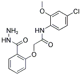 N-(4-CHLORO-2-METHOXY-PHENYL)-2-(2-HYDRAZINOCARBONYL-PHENOXY)-ACETAMIDE Struktur