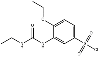 4-ETHOXY-3-(3-ETHYL-UREIDO)-BENZENESULFONYL CHLORIDE Struktur