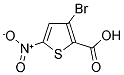 3-BROMO-5-NITRO-2-THIOPHENECARBOXYLIC ACID Struktur