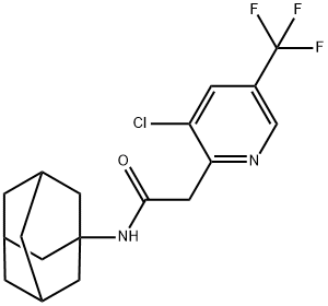 N-(1-ADAMANTYL)-2-[3-CHLORO-5-(TRIFLUOROMETHYL)-2-PYRIDINYL]ACETAMIDE Struktur