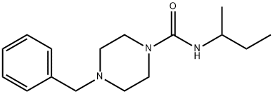 N-(METHYLPROPYL)(4-BENZYLPIPERAZINYL)FORMAMIDE Struktur