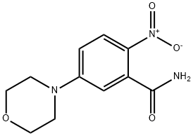 5-MORPHOLINO-2-NITROBENZENECARBOXAMIDE Struktur