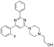 2-(4-[6-(2-FLUORO-PHENYL)-2-PHENYL-PYRIMIDIN-4-YL]-PIPERAZIN-1-YL)-ETHANOL