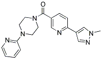 1-([6-(1-METHYL-1H-PYRAZOL-4-YL)PYRIDIN-3-YL]CARBONYL)-4-PYRIDIN-2-YLPIPERAZINE Struktur