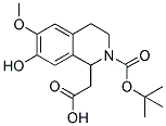 1-CARBOXYMETHYL-7-HYDROXY-6-METHOXY-3,4-DIHYDRO-1H-ISOQUINOLINE-2-CARBOXYLIC ACID TERT-BUTYL ESTER Struktur