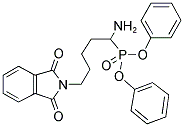 (1-AMINO-5-PHTHALIMIDO)PENTYLPHOSPHONIC ACID, DIPHENYL ESTER Struktur