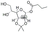 O-N-BUTANOYL-2,3-O-ISOPROPYLIDENE-A-D-MANNOFURANOSIDE Struktur