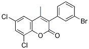 3(3'-BROMOPHENYL)-6,8-DICHLORO-4-METHYLCOUMARIN Struktur