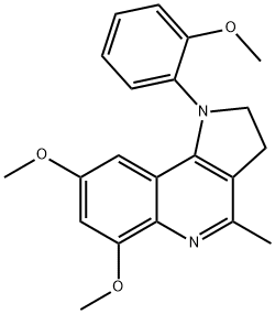 2-(6,8-DIMETHOXY-4-METHYL-2,3-DIHYDRO-1H-PYRROLO[3,2-C]QUINOLIN-1-YL)PHENYL METHYL ETHER Struktur