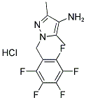 3,5-DIMETHYL-1-PENTAFLUOROPHENYLMETHYL-1H-PYRAZOL-4-YLAMINE HYDROCHLORIDE Struktur